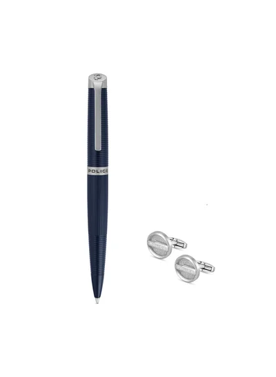 POLICE Candara Pen & Cufflinks Gift Set for Men